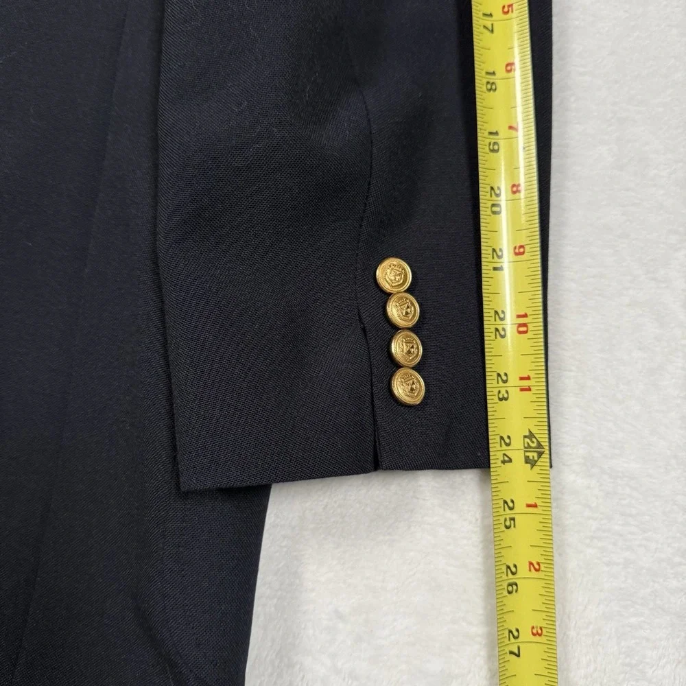 Vintage Racquet Club‎ Blazer 44R Blue Navy Wool Jacket Wimbledon Sport Coat